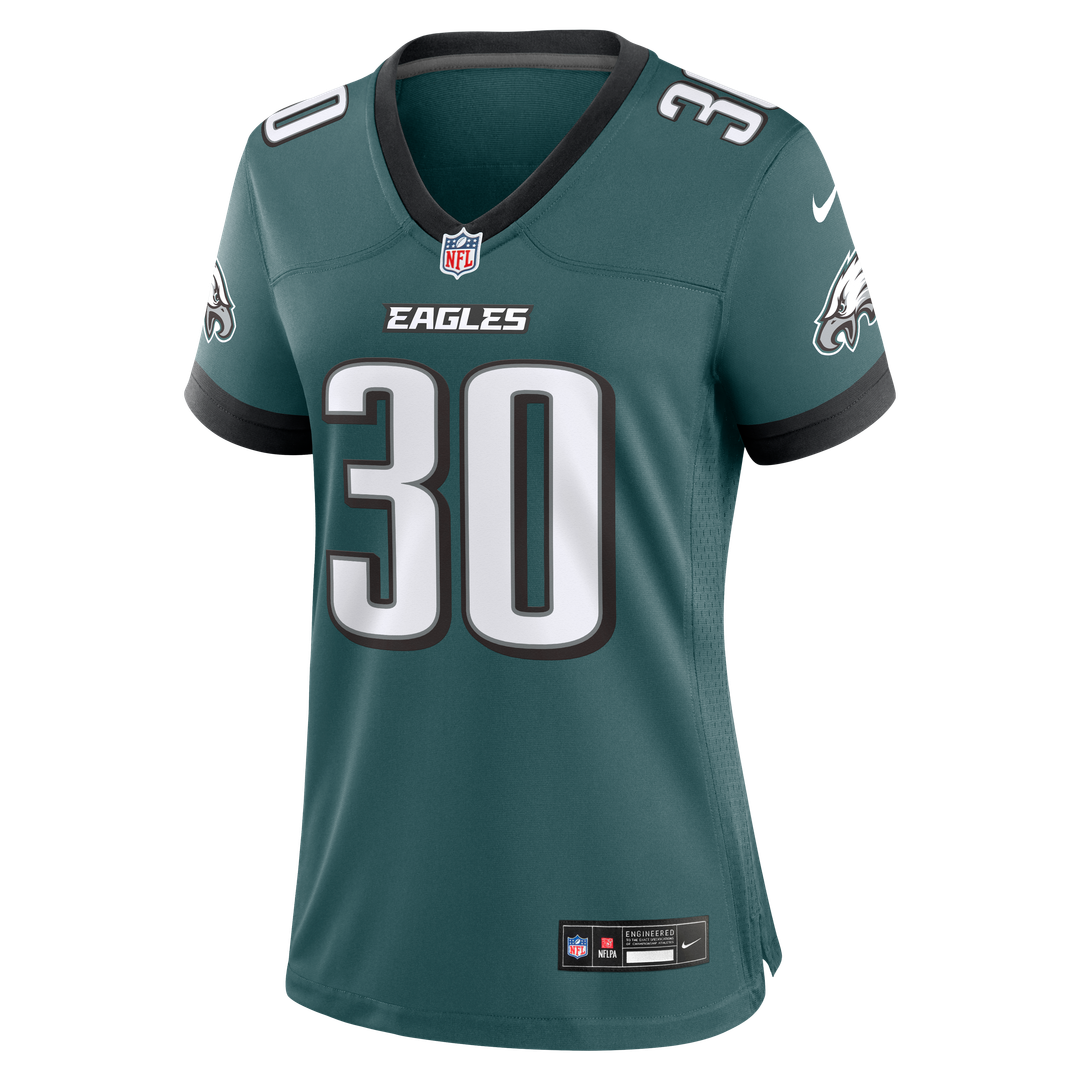 Jihaad Campbell Philadelphia Eagles Women's Team Game Jersey - Midnight Green