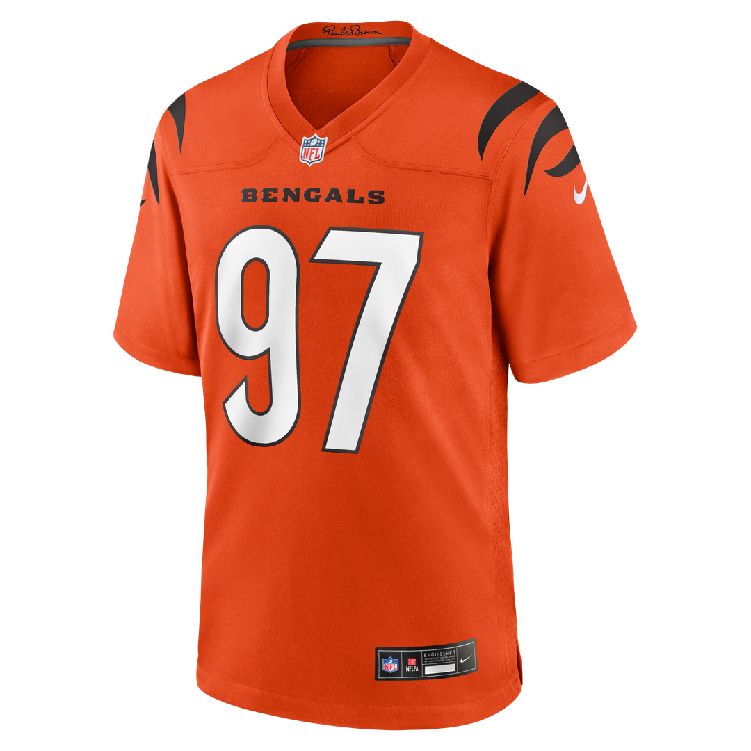 Dexter Lawrence II Cincinnati Bengals Game Jersey - Orange