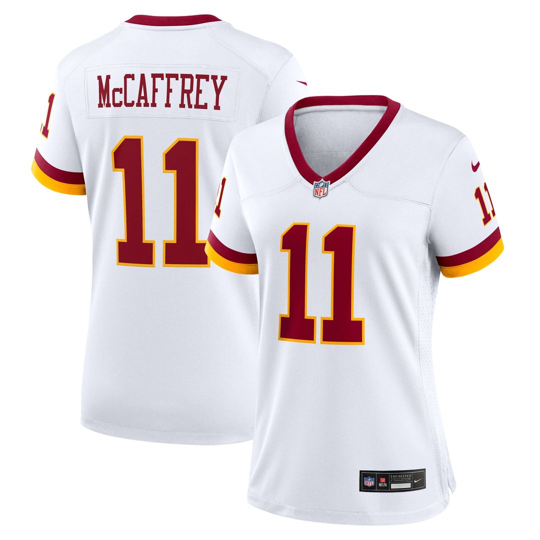 Luke McCaffrey Washington Commanders Women's Game Super Bowl Era Jersey - White