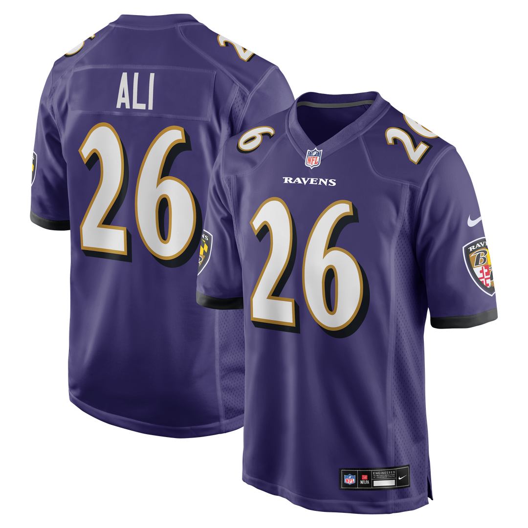 Rasheen Ali Baltimore Ravens Team Game Jersey - Purple