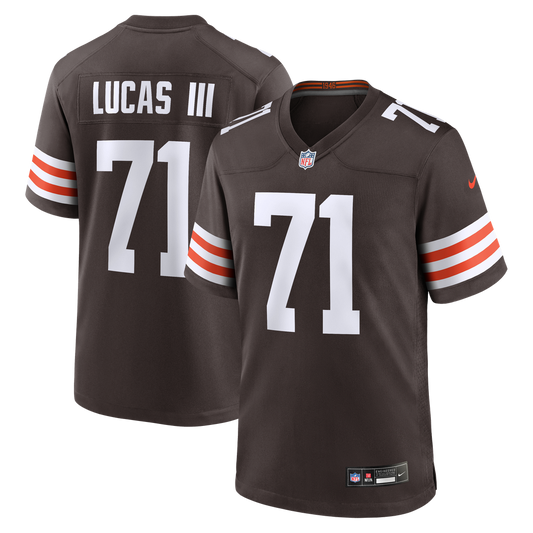 Cornelius Lucas Cleveland Browns Team Game Jersey - Brown