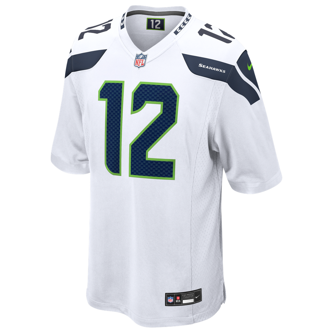 12s Seattle Seahawks Game Jersey - White