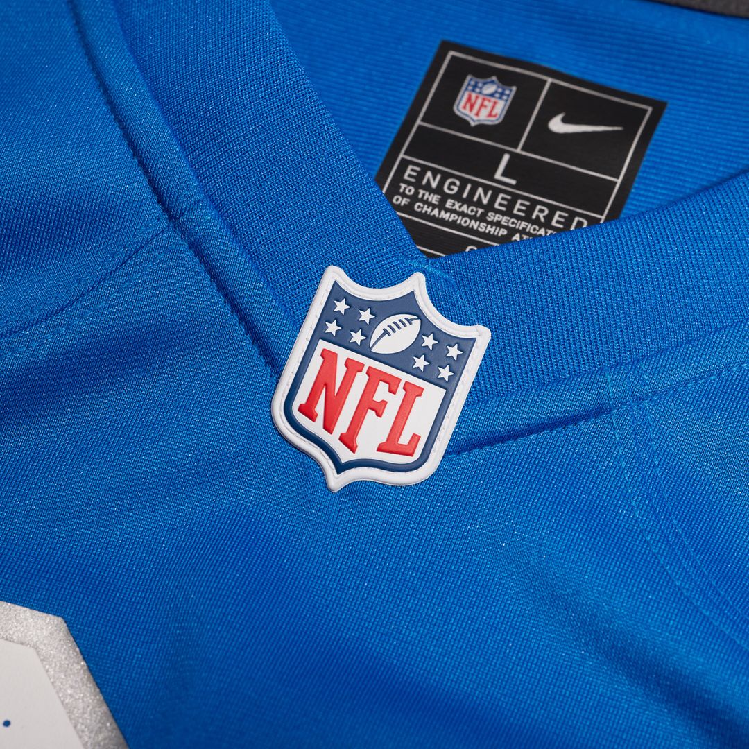 Damone Clark Detroit Lions Team Game Jersey - Blue