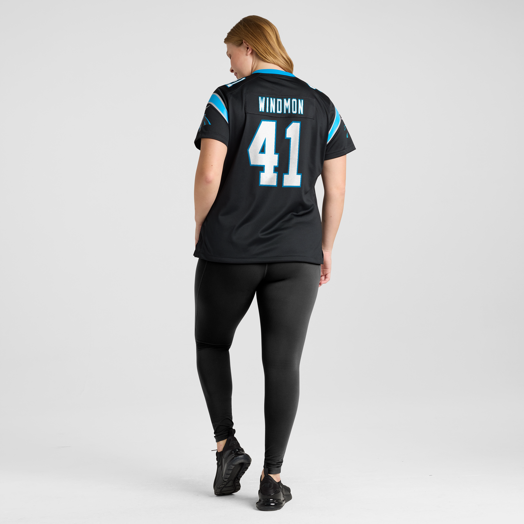 Jacoby Windmon Carolina Panthers Women's Team Game Jersey - Black
