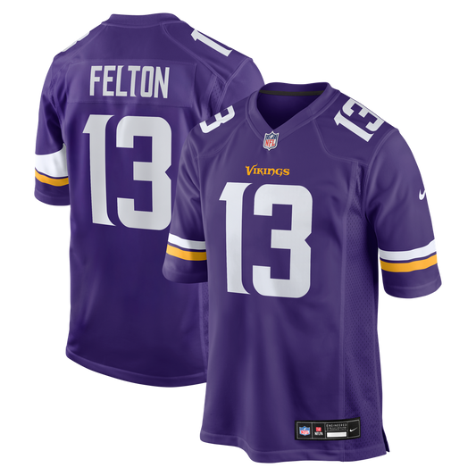 Tai Felton Minnesota Vikings Team Game Jersey - Purple