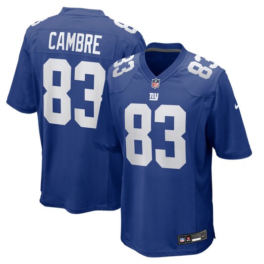 Dalen Cambre New York Giants Team Game Jersey - Royal