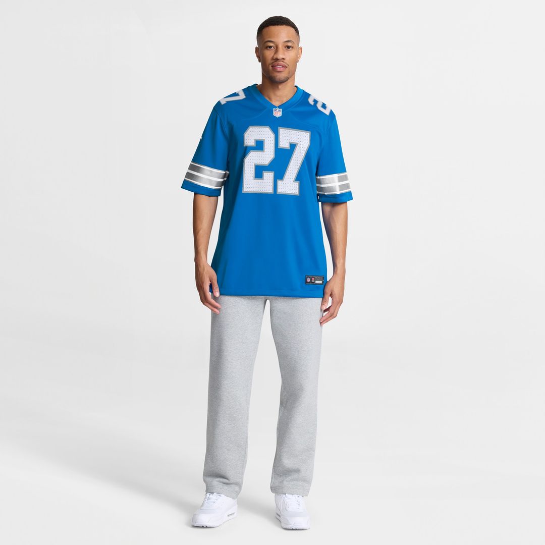 Christian Izien Detroit Lions Team Game Jersey - Blue