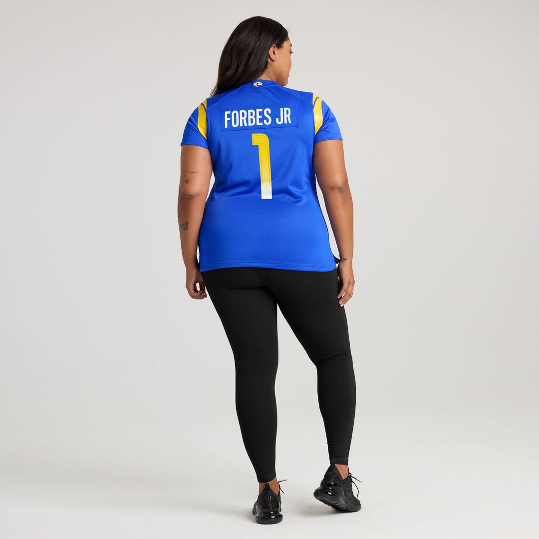 Emmanuel Forbes Jr. Los Angeles Rams Women's Team Game Jersey - Royal