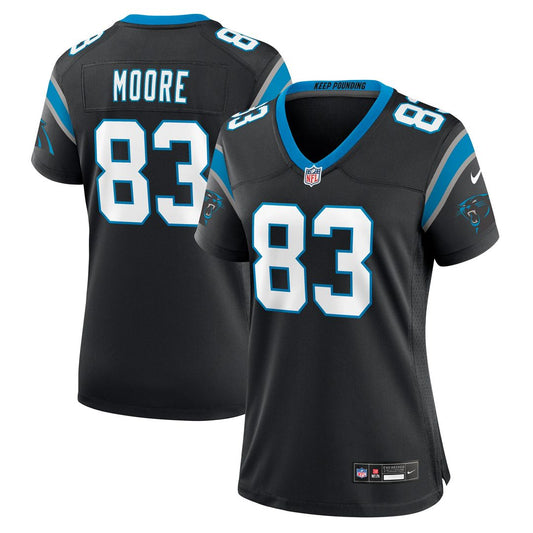 David Moore Carolina Panthers Women's Game Jersey - Black