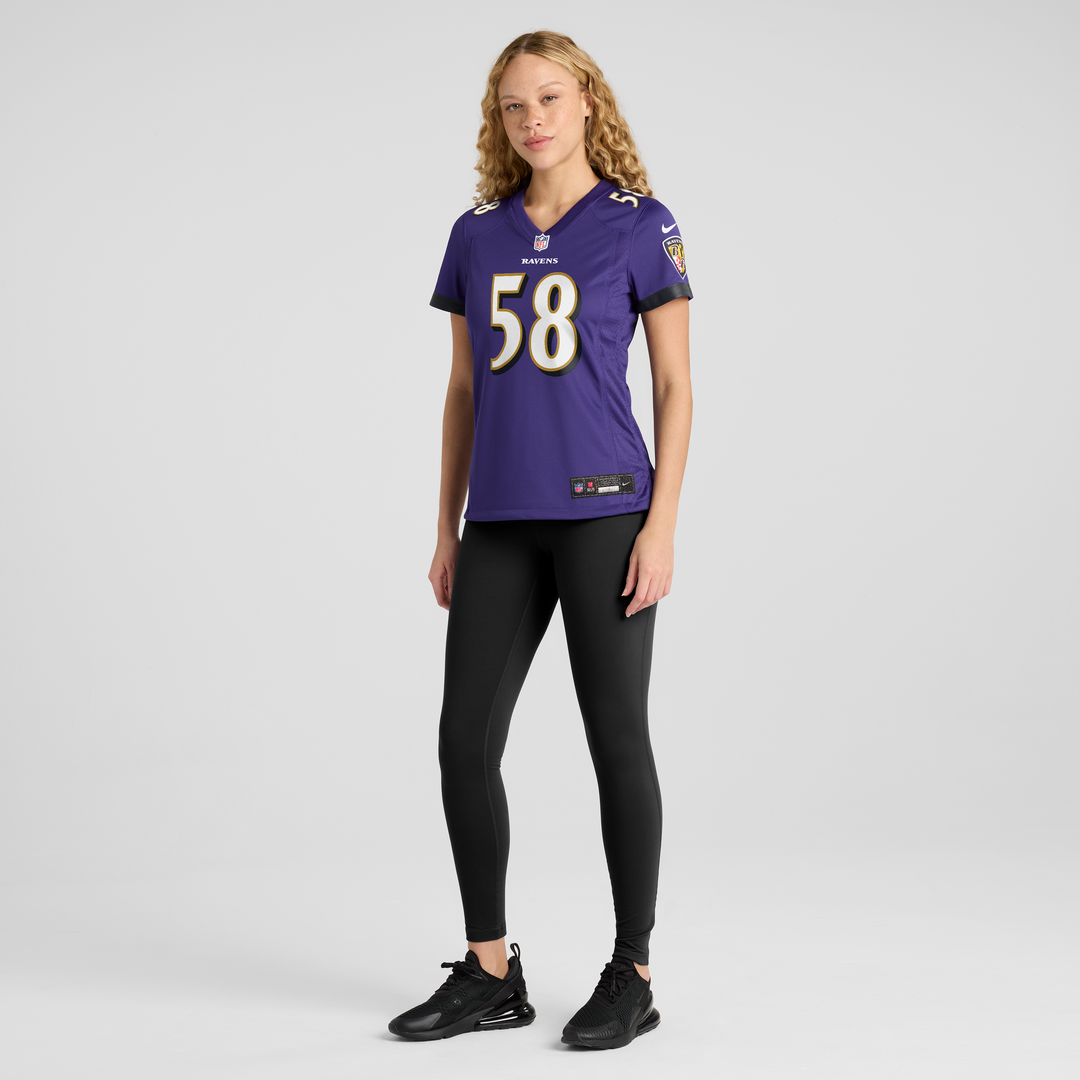 Taven Bryan Baltimore Ravens Women's Team Game Jersey - Purple