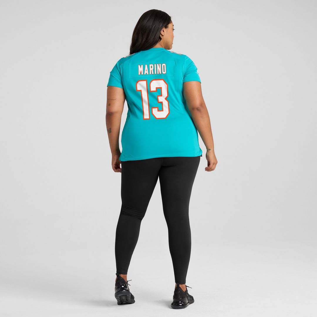 Dan Marino Miami Dolphins Women's Game Retired Player Jersey - Aqua