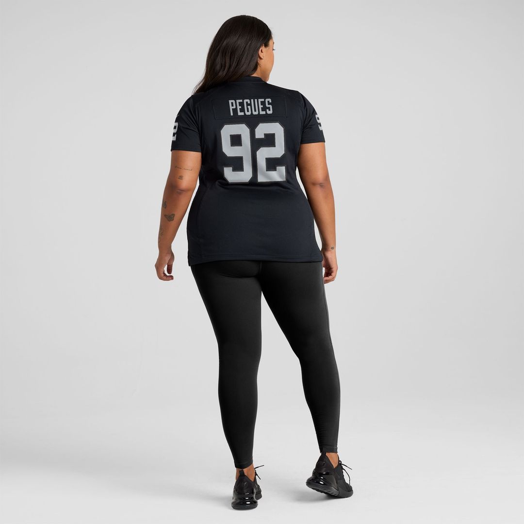 JJ Pegues Las Vegas Raiders Women's Team Game Jersey - Black