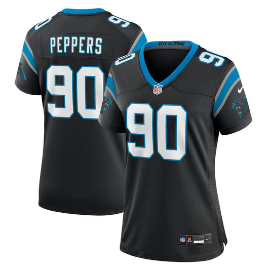 Julius Peppers Carolina Panthers Women's Retired Player Game Jersey - Black