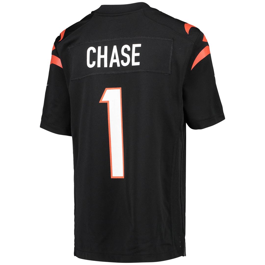 Ja'Marr Chase Cincinnati Bengals Youth Game Jersey - Black