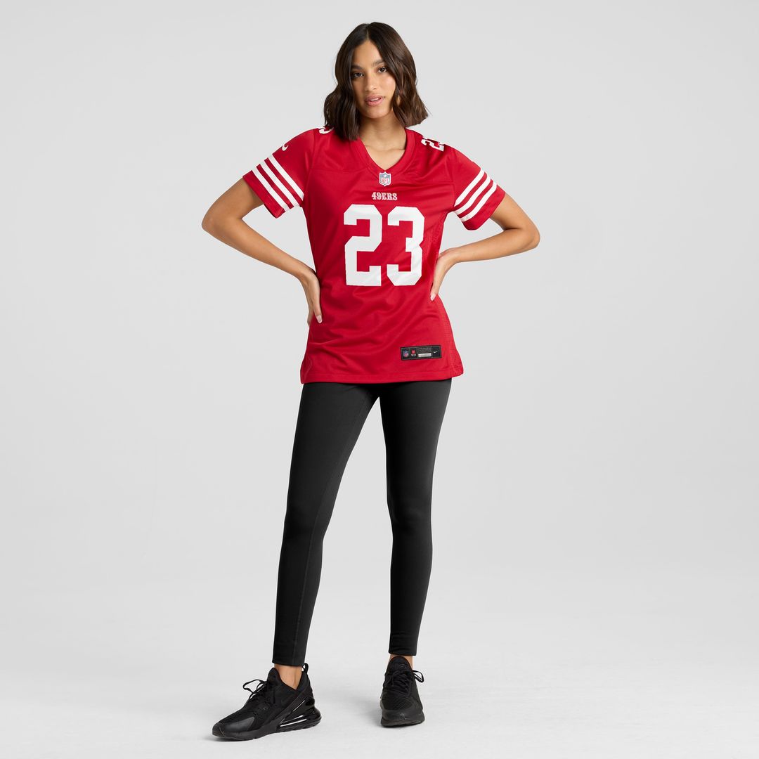 Christian McCaffrey San Francisco 49ers Women's Player Jersey - Scarlet