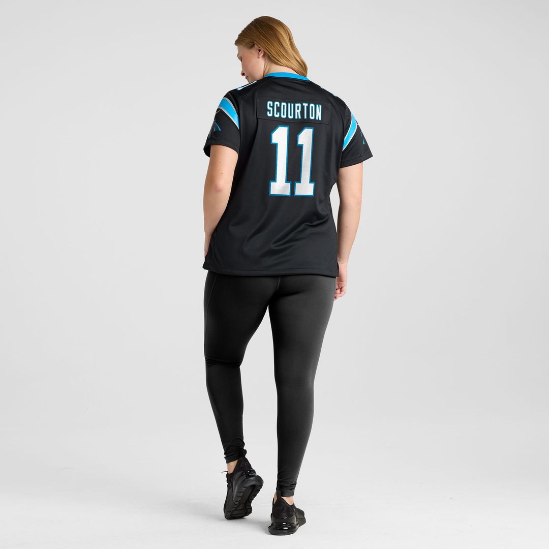 Nic Scourton Carolina Panthers Women's Team Game Jersey - Black