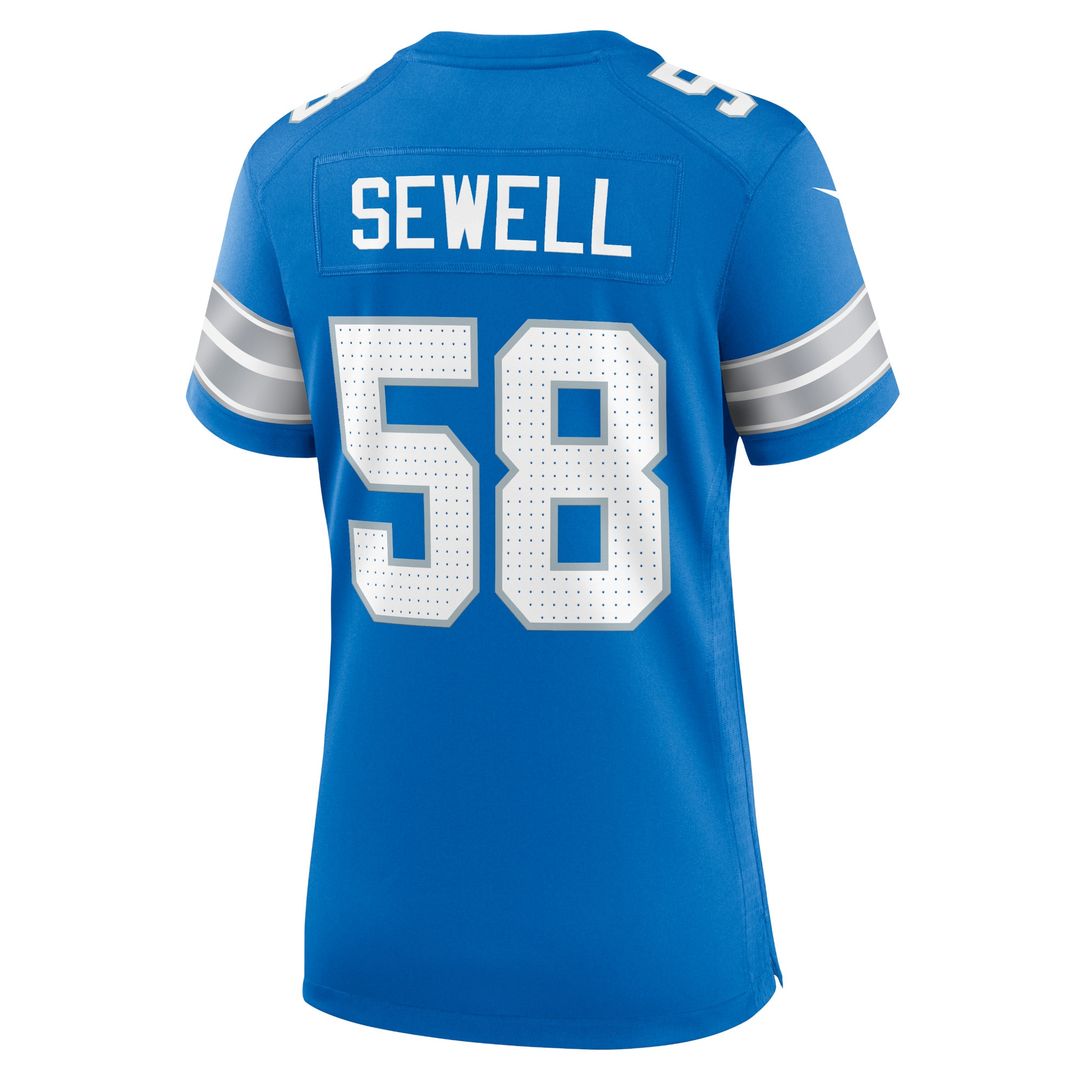 Penei Sewell Detroit Lions Women's 2nd Alternate Game Jersey - Black