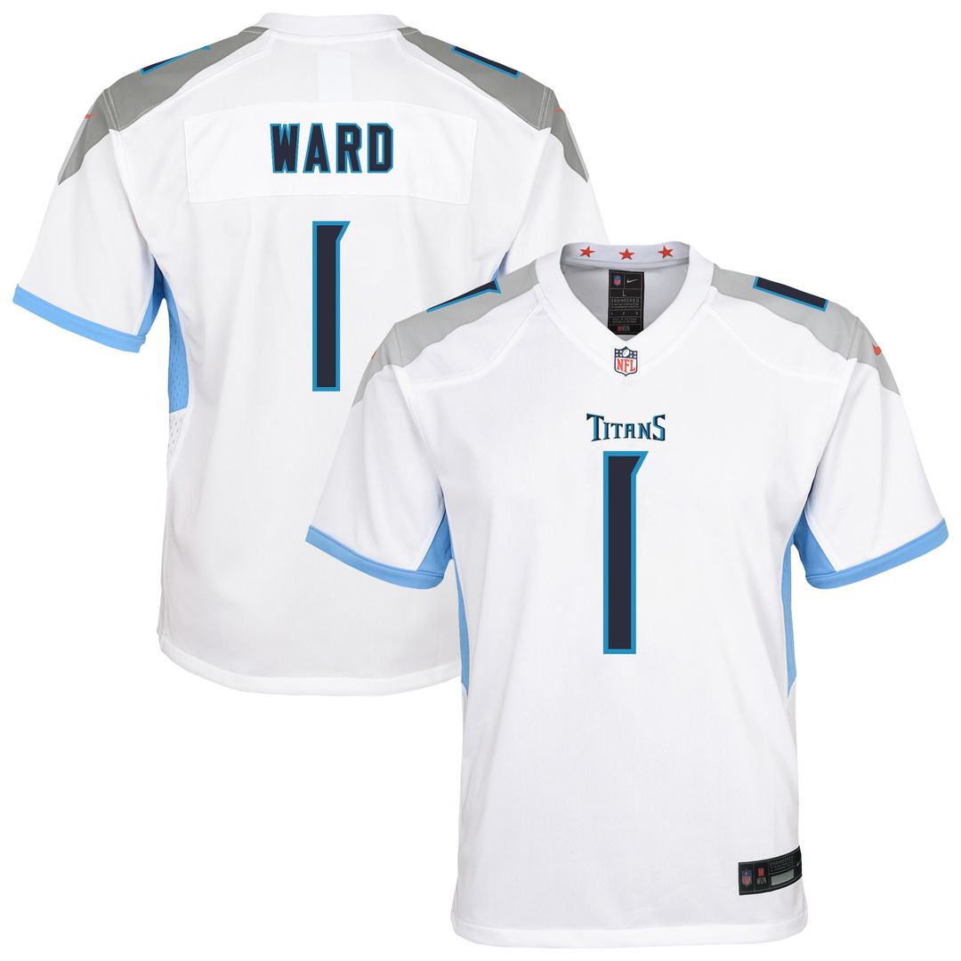 Cameron Ward Tennessee Titans Youth Team Game Jersey - Light Blue
