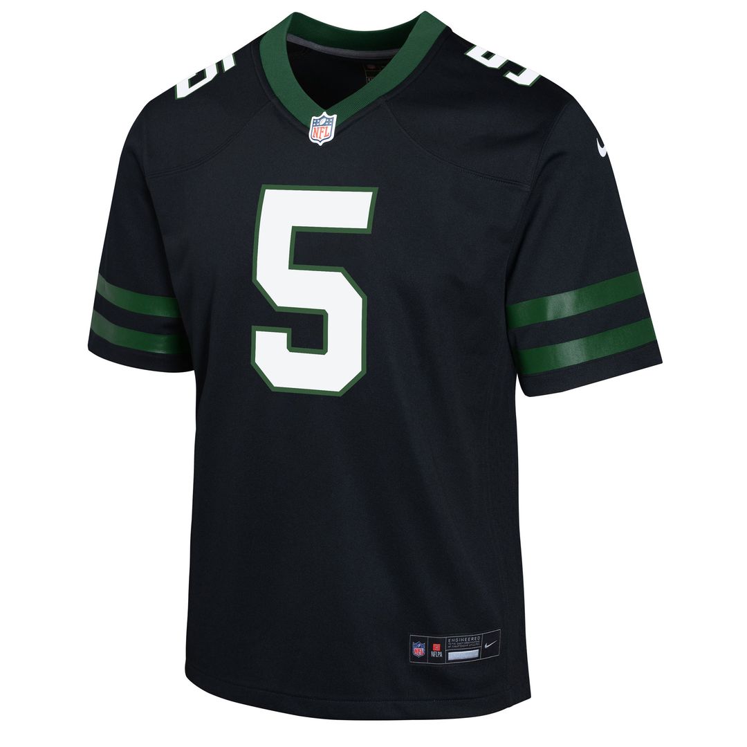 Garrett Wilson New York Jets Youth Game Jersey - Green