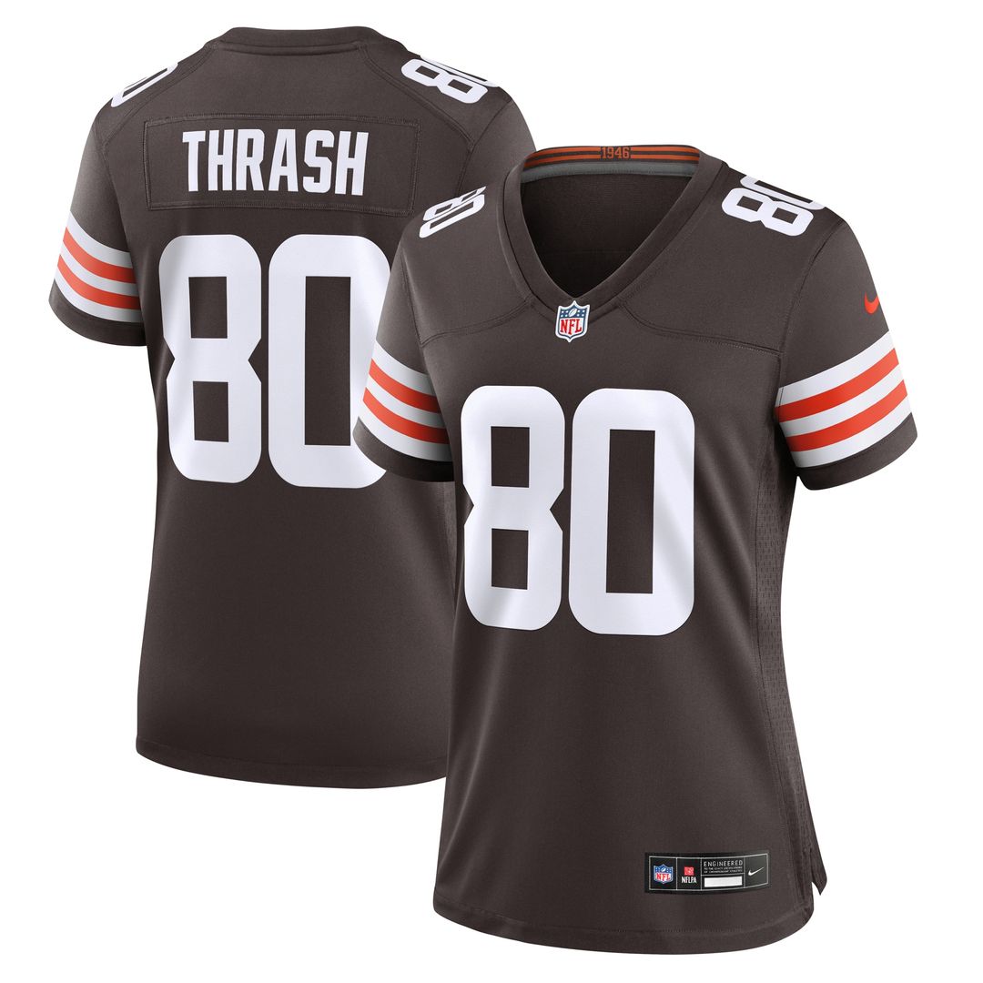 Jamari Thrash Cleveland Browns Women's Game Jersey - Brown