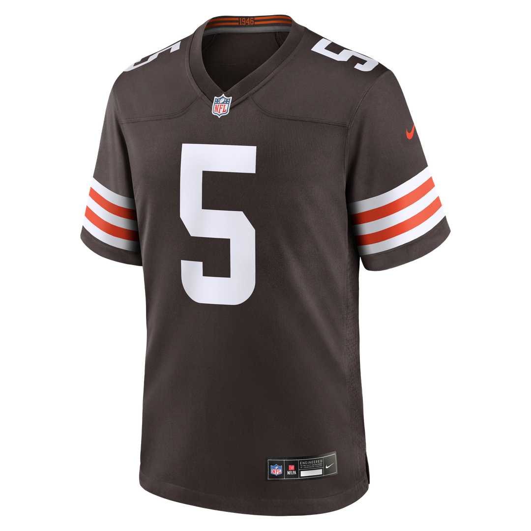 Rayshawn Jenkins Cleveland Browns Team Game Jersey - Brown