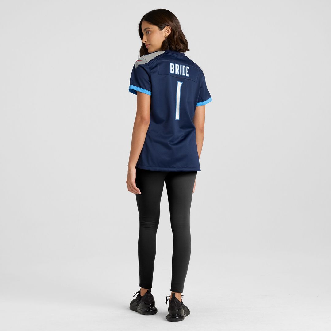 Number 1 Bride Tennessee Titans Women's Game Jersey - Navy