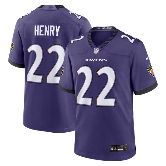 Derrick Henry Baltimore Ravens Team Game Jersey - Purple