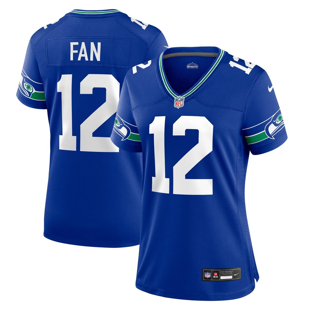 12s Seattle Seahawks Women's Team Game Jersey - College Navy