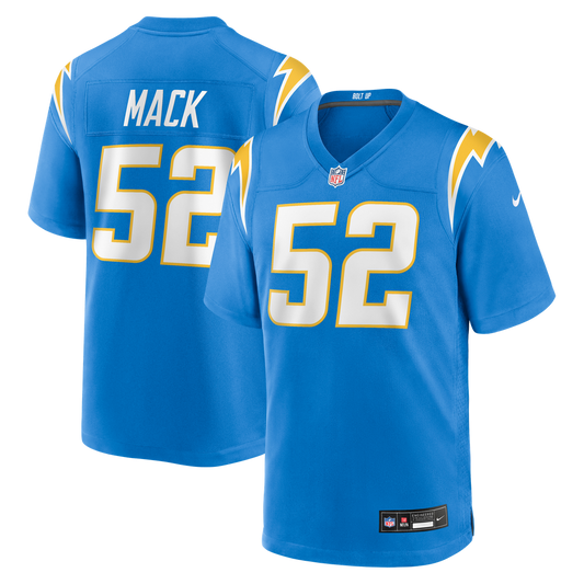 Khalil Mack Los Angeles Chargers Game Jersey - Powder Blue