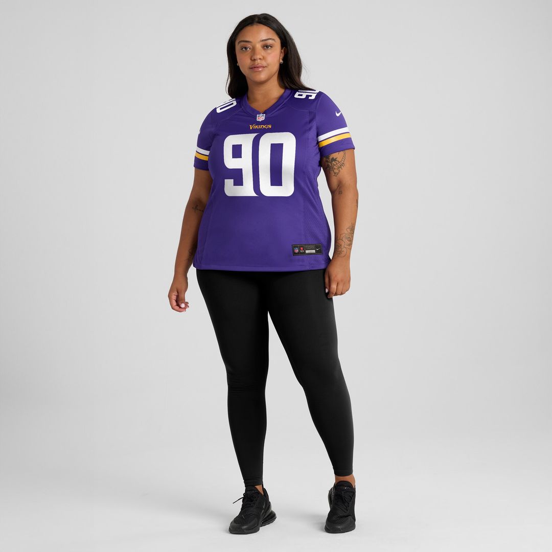 Tyrion Ingram-Dawkins Minnesota Vikings Women's Team Game Jersey - Purple