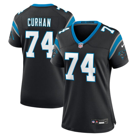 Jake Curhan Carolina Panthers Women's Team Game Jersey - Black