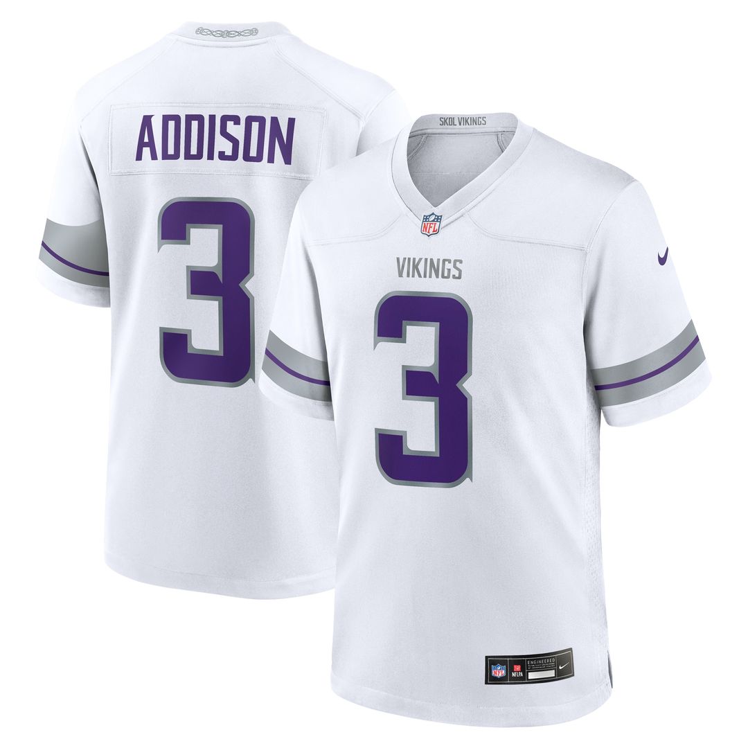 Addison Minnesota Vikings Game Jersey - Purple