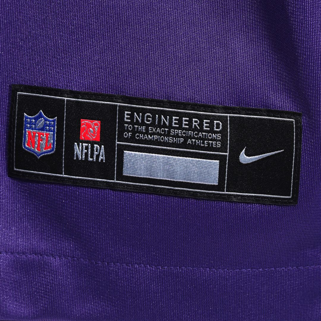 Dallas Turner Minnesota Vikings Player Game Jersey - Purple