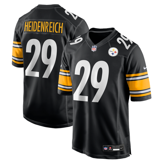 Eli Heidenreich Pittsburgh Steelers Team Game Jersey - Black