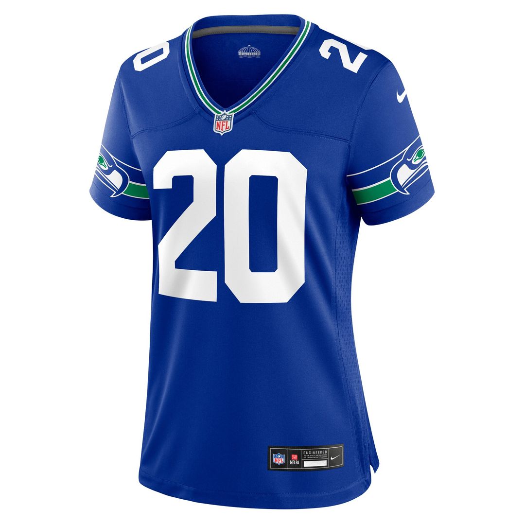 Julian Love Seattle Seahawks Women's Throwback Player Game Jersey - Royal