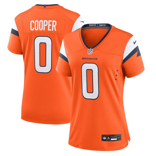 Jonathon Cooper Denver Broncos Women's Team Game Jersey - Orange
