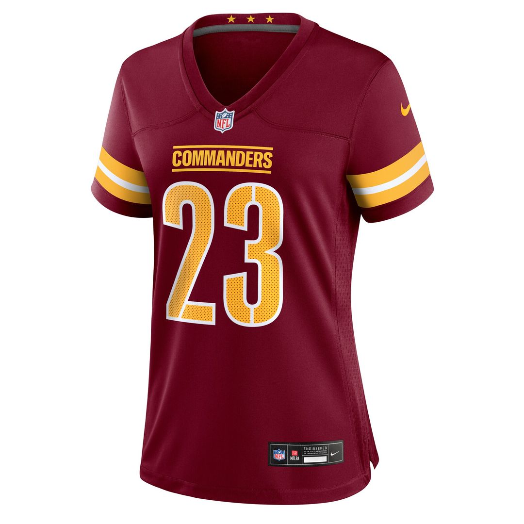 Trey Amos Washington Commanders Women's Team Game Jersey - Burgundy