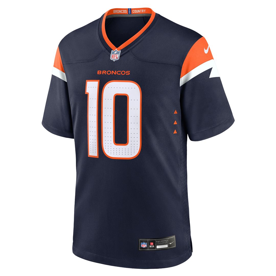 Bo Nix Denver Broncos Player Game Jersey - Orange