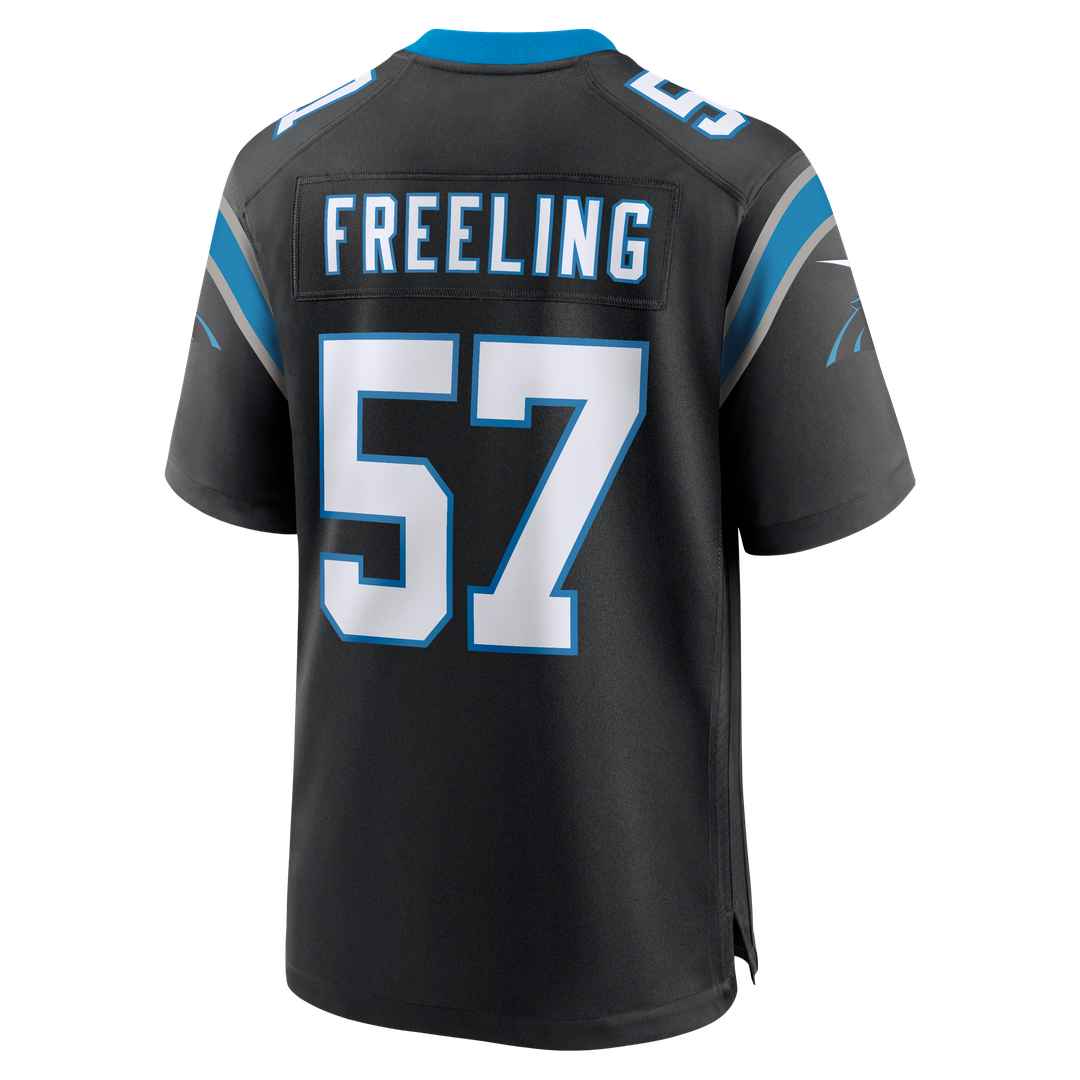 Monroe Freeling Carolina Panthers 2026 Draft First Round Pick No. 19 Team Game Jersey - Black