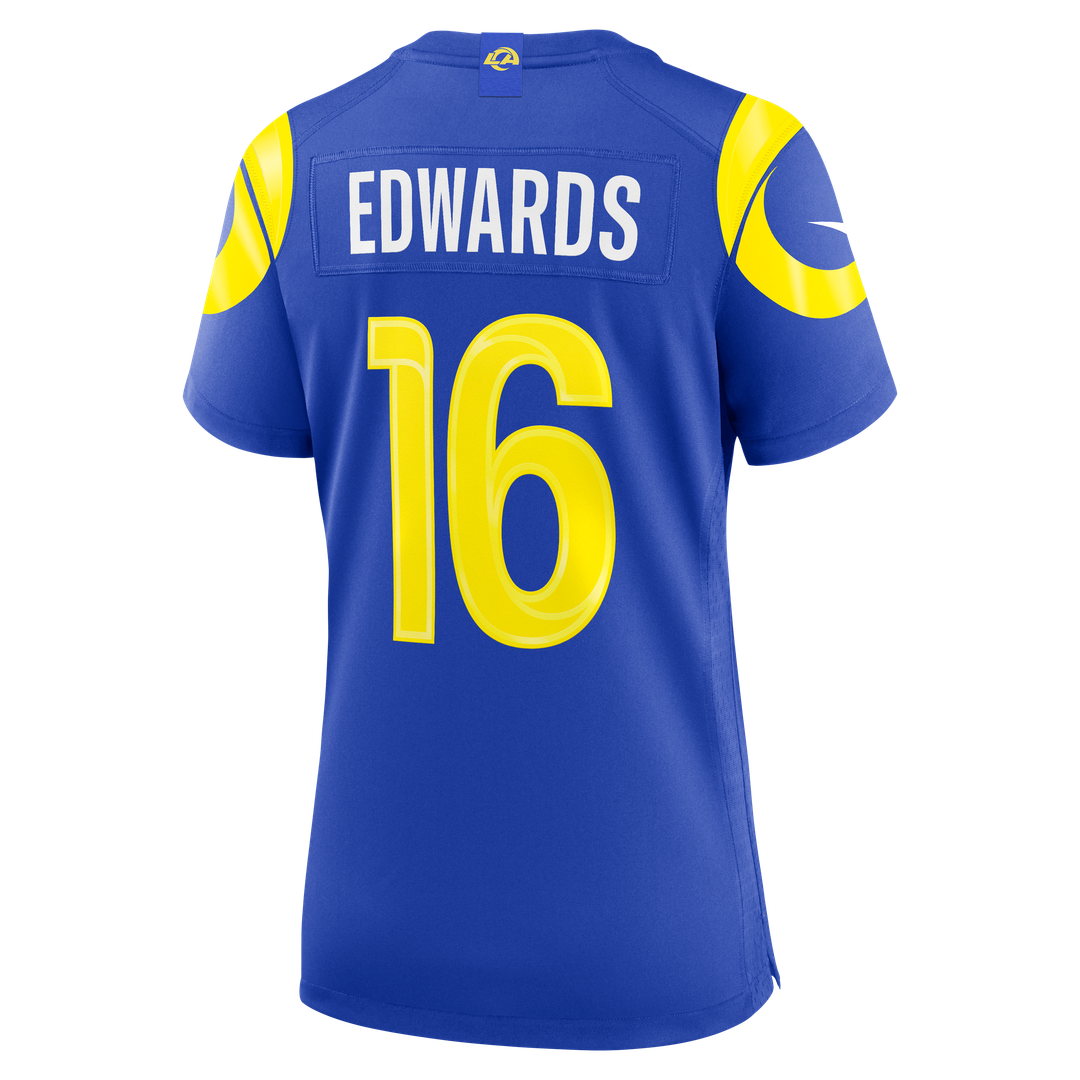 Tru Edwards Los Angeles Rams Women's Team Game Jersey - Royal