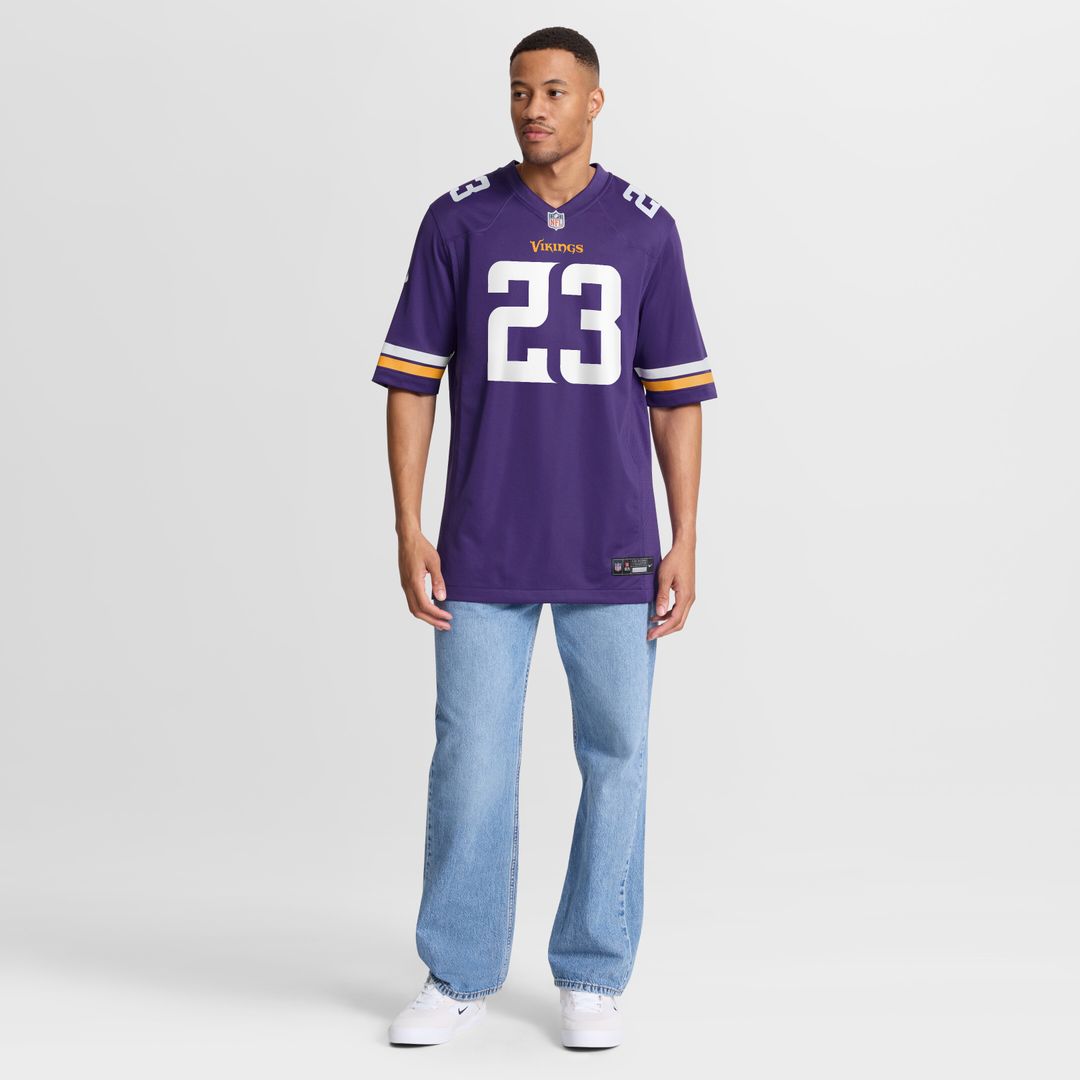 James Pierre Minnesota Vikings Team Game Jersey - Purple
