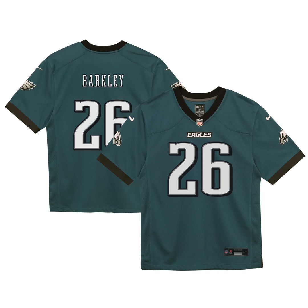 Saquon Barkley Philadelphia Eagles Toddler Team Game Jersey - Midnight Green