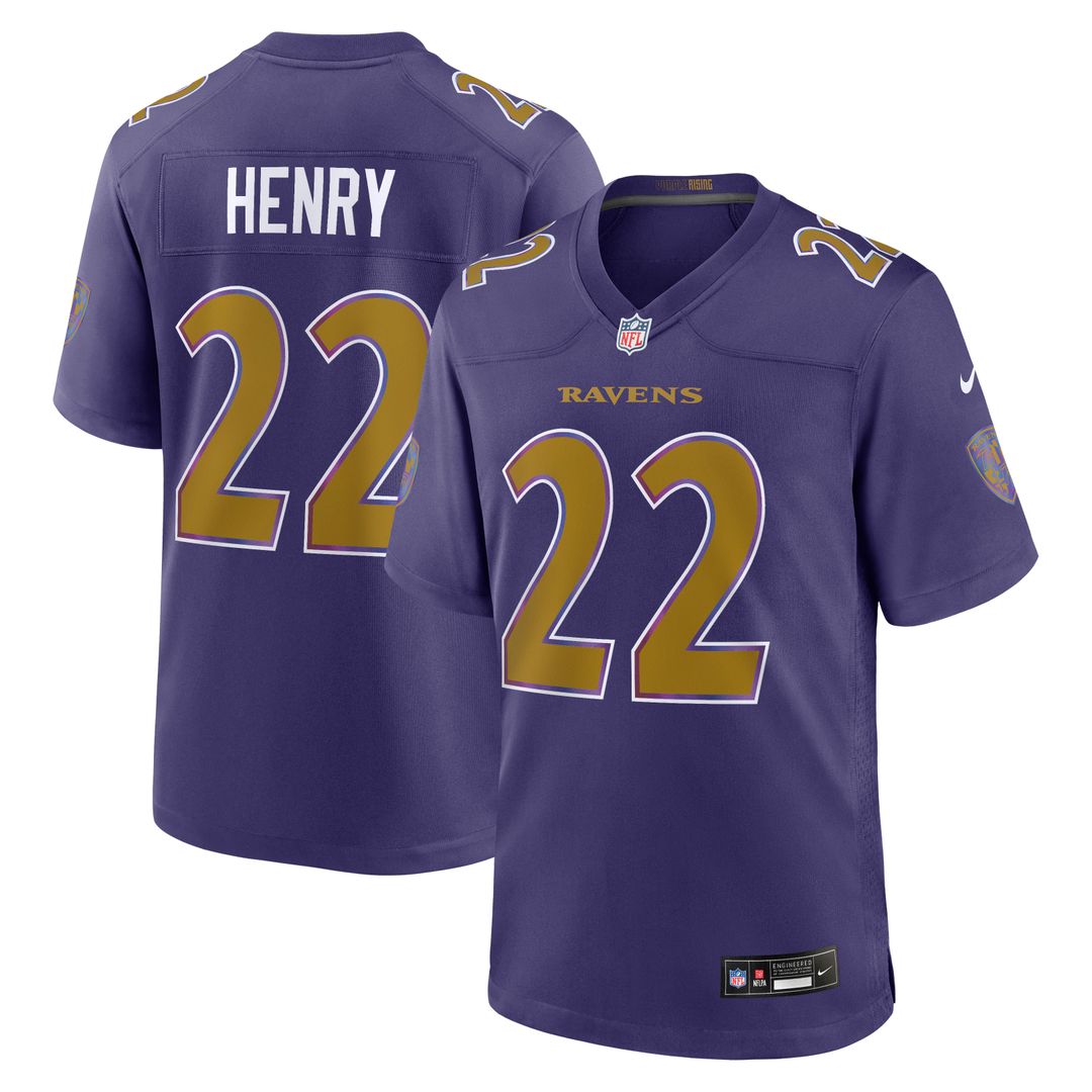 Derrick Henry Baltimore Ravens Alternate Game Jersey - Purple