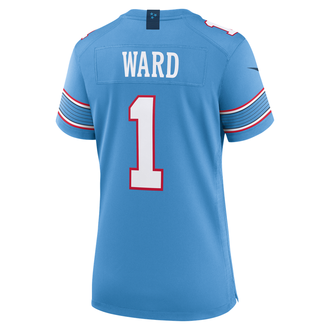 Cameron Ward Tennessee Titans Women's Game Jersey - Light Blue