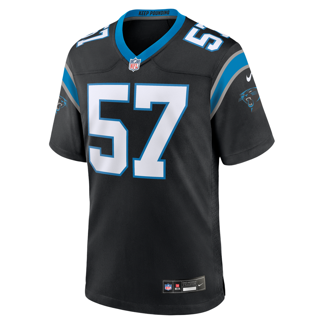 Monroe Freeling Carolina Panthers 2026 Draft First Round Pick No. 19 Team Game Jersey - Black