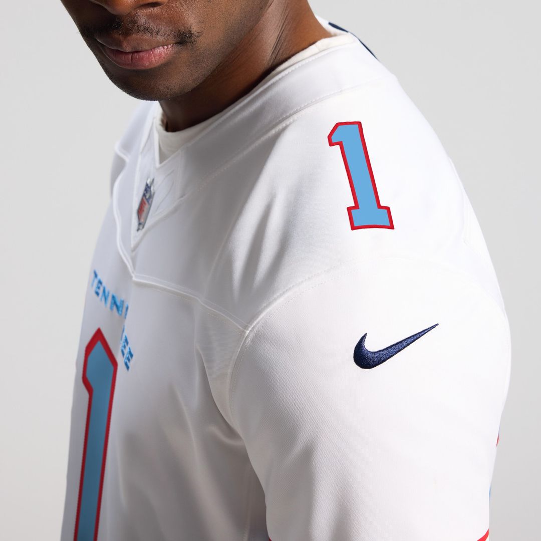 Cameron Ward Tennessee Titans Vapor F.U.S.E. Stitched Limited Jersey - Light Blue