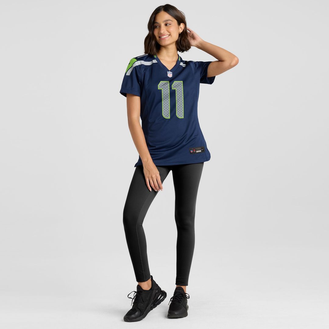 Jaxon Smith-Njigba Seattle Seahawks Women's Throwback Player Game Jersey - Royal