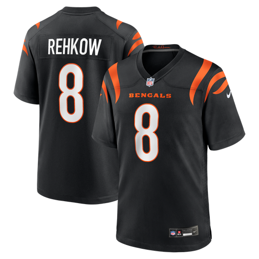 Ryan Rehkow Cincinnati Bengals Game Jersey - Black
