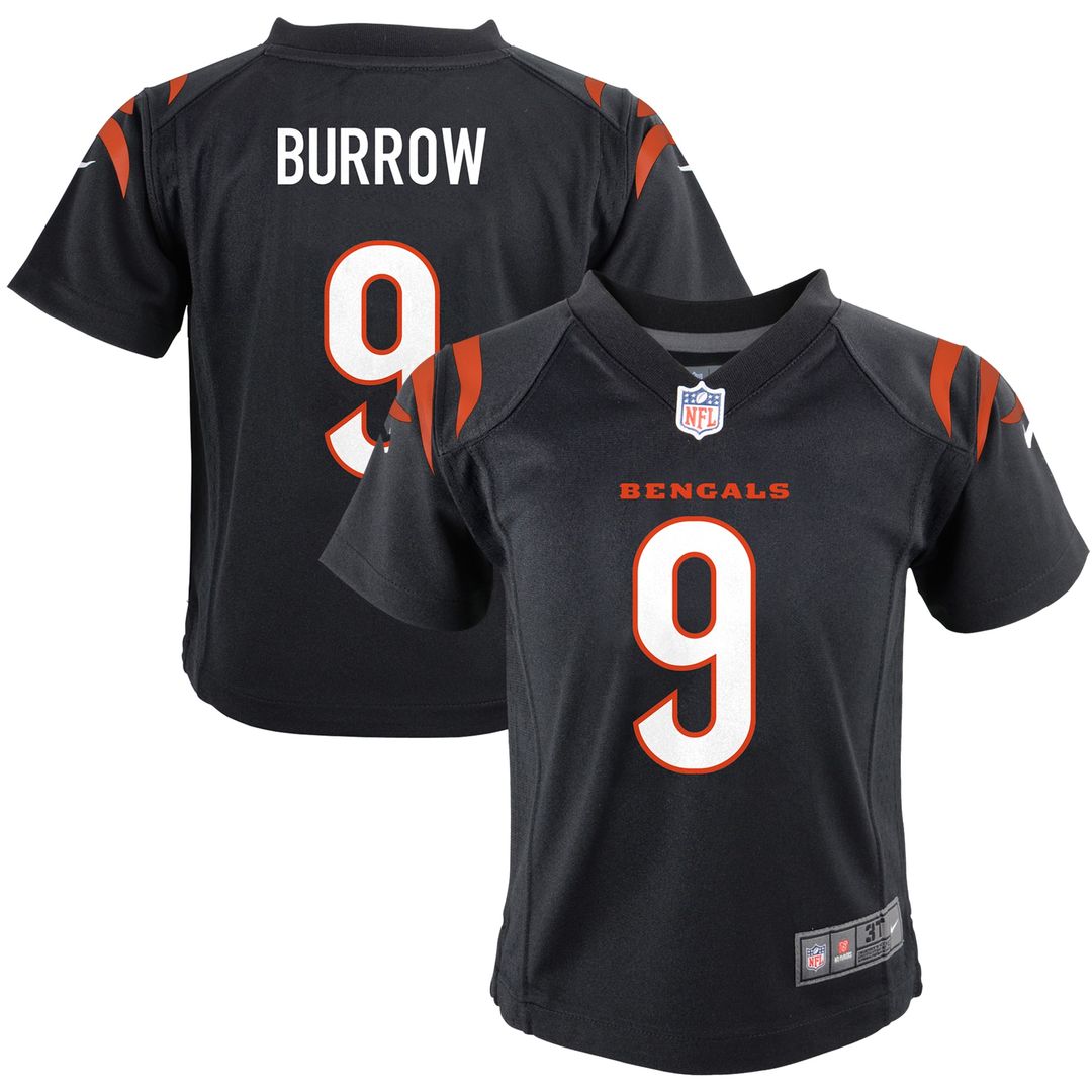 Joe Burrow Cincinnati Bengals Infant Team Player Game Jersey - Black