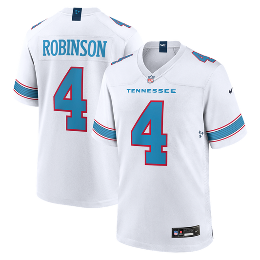 Wan'Dale Robinson Tennessee Titans Game Jersey - White